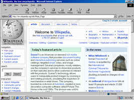 Wikipedia în IE5